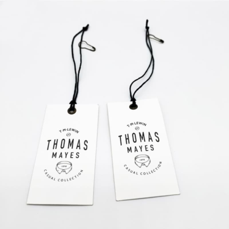 Custom patterned hang tags